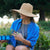 360FIVE Everyday Hat - Aloe Fedora Gardening Straw Wide Brim Sun Hat