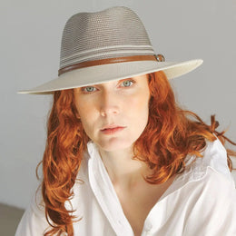 Bella Fedora Stone-Ivory Sunhat House of Ord Cape Town