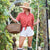 360FIVE Everyday Hat - Butterfly Ponytail Fedora Gardening Women's Wide Brim Sun Hat
