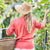 360FIVE Everyday Hat - Butterfly Ponytail Fedora Gardening Women's Wide Brim Sun Hat