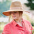 360FIVE Everyday Hat - Butterfly Ponytail Fedora Gardening Women's Wide Brim Sun Hat