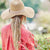 360FIVE Everyday Hat - Butterfly Ponytail Fedora Gardening Women's Wide Brim Sun Hat