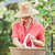 360FIVE Everyday Hat - Butterfly Ponytail Fedora Gardening Women's Wide Brim Sun Hat
