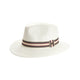 Stripe Fedora Sun Hat